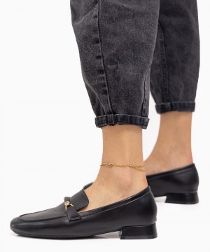 FRANCESCOMILANO μοκασίνια G04-06A Premium Leather μαύρο