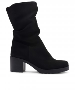 RAGAZZA Γυναικεία Μποτάκια 0575 leather μαύρο
