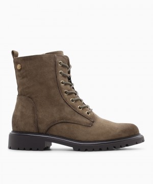XTI Γυναικεία Μποτάκια 146243 leather Taupe