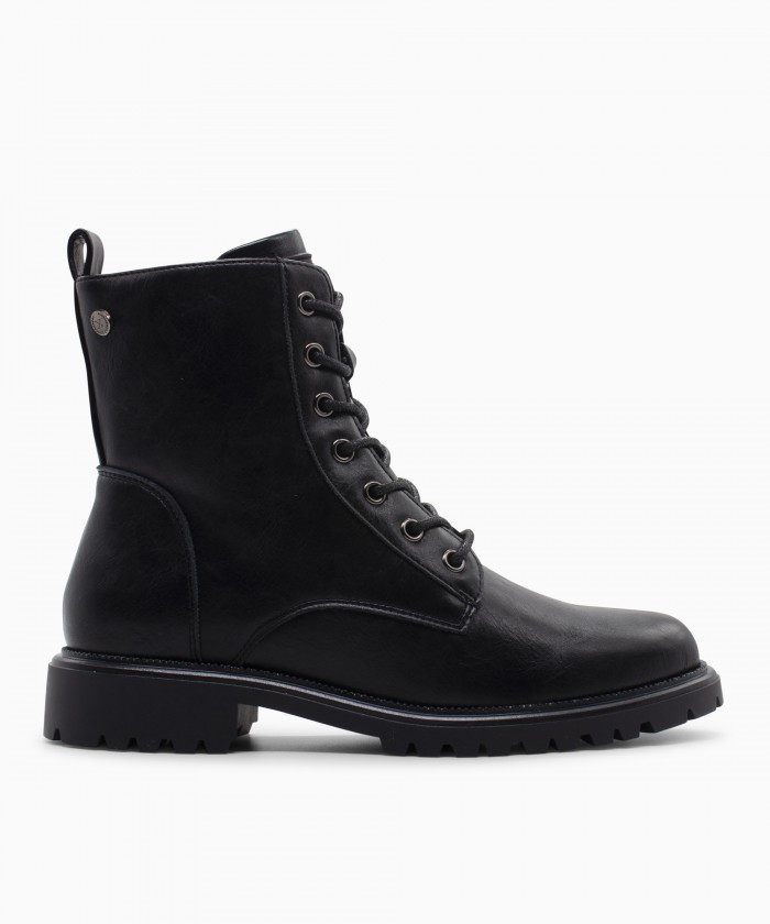 XTI Γυναικεία Μποτάκια 146243 leather Black