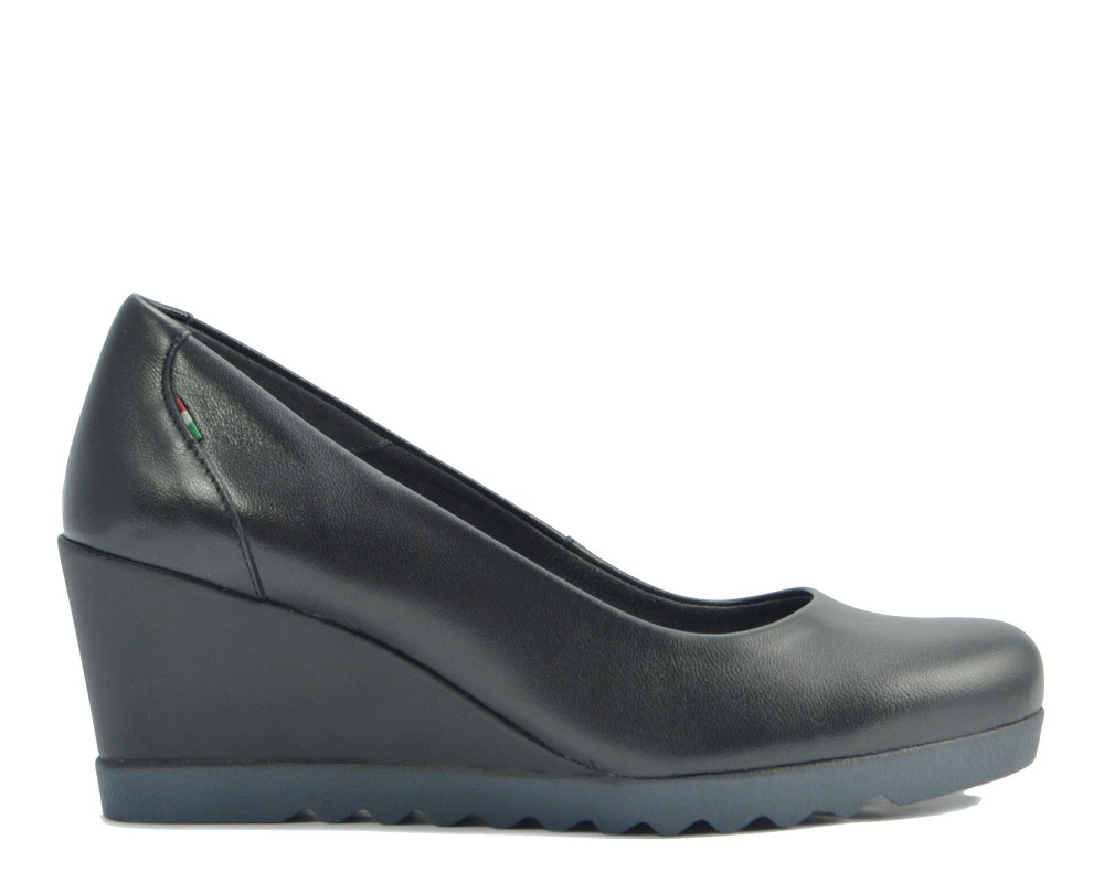 Πλατφόρμα Ragazza 0923 Leather μαύρο