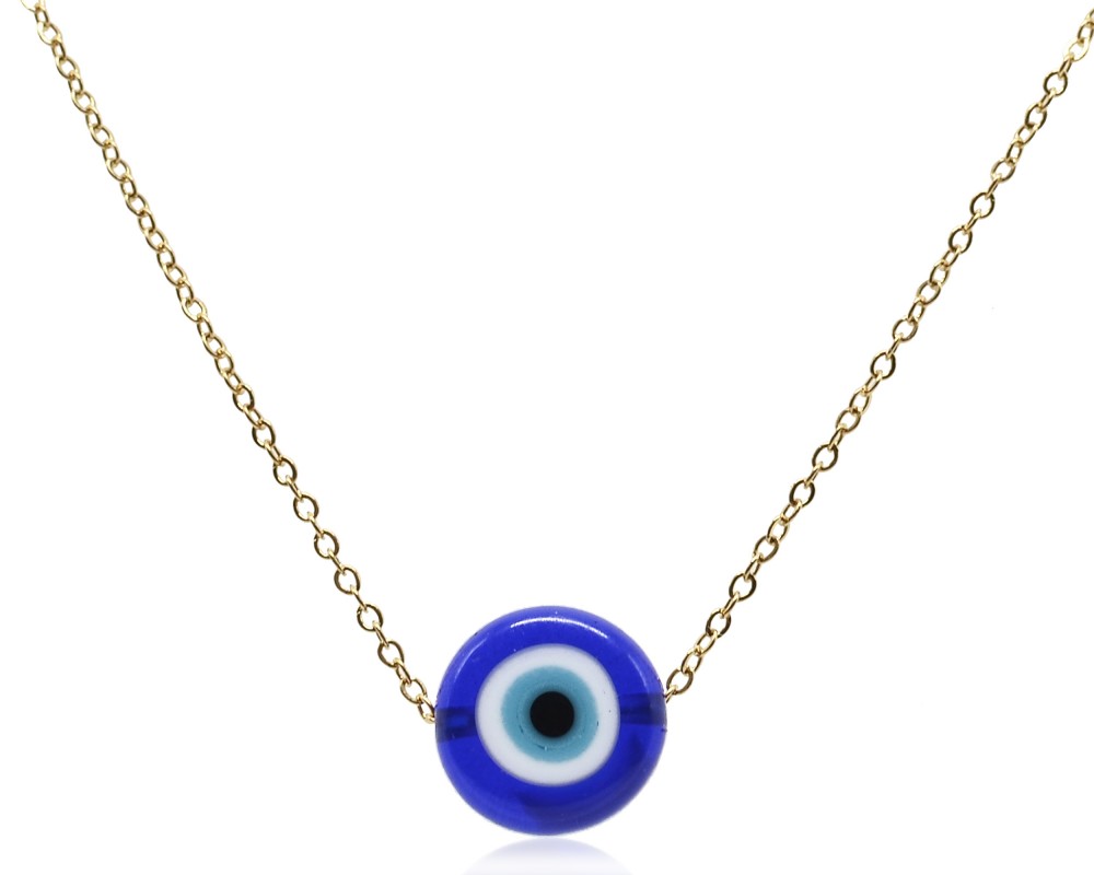 AMORINO Γυναικείο Κολιέ EYE-14B Μπλε