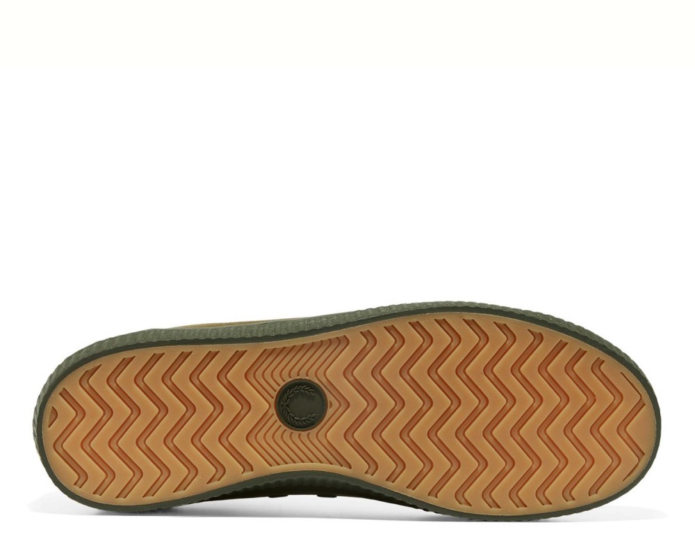 Fred Perry Sneaker Hughes Mid B2065 Resistant Dark Olive