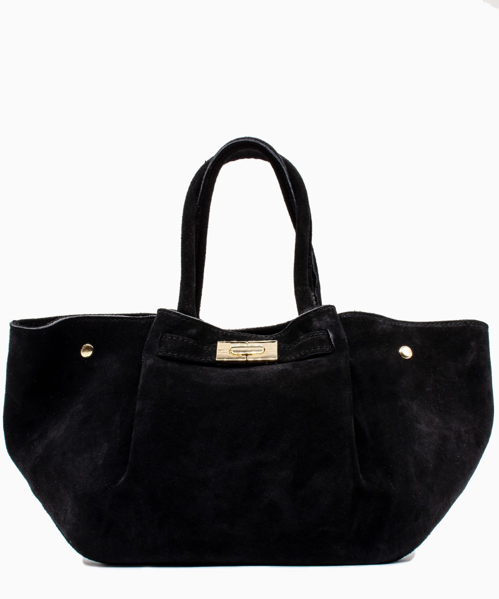 BAGS Γυναικείες Τσάντες 252500032-01K Premium Leather Suede Μαύρο