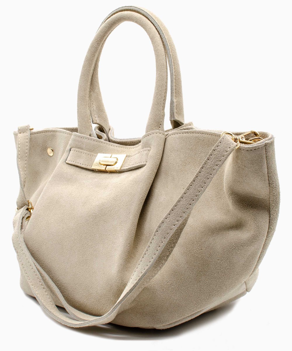 BAGS Γυναικείες Τσάντες 252500032-63 Premium Leather Suede μπεζ