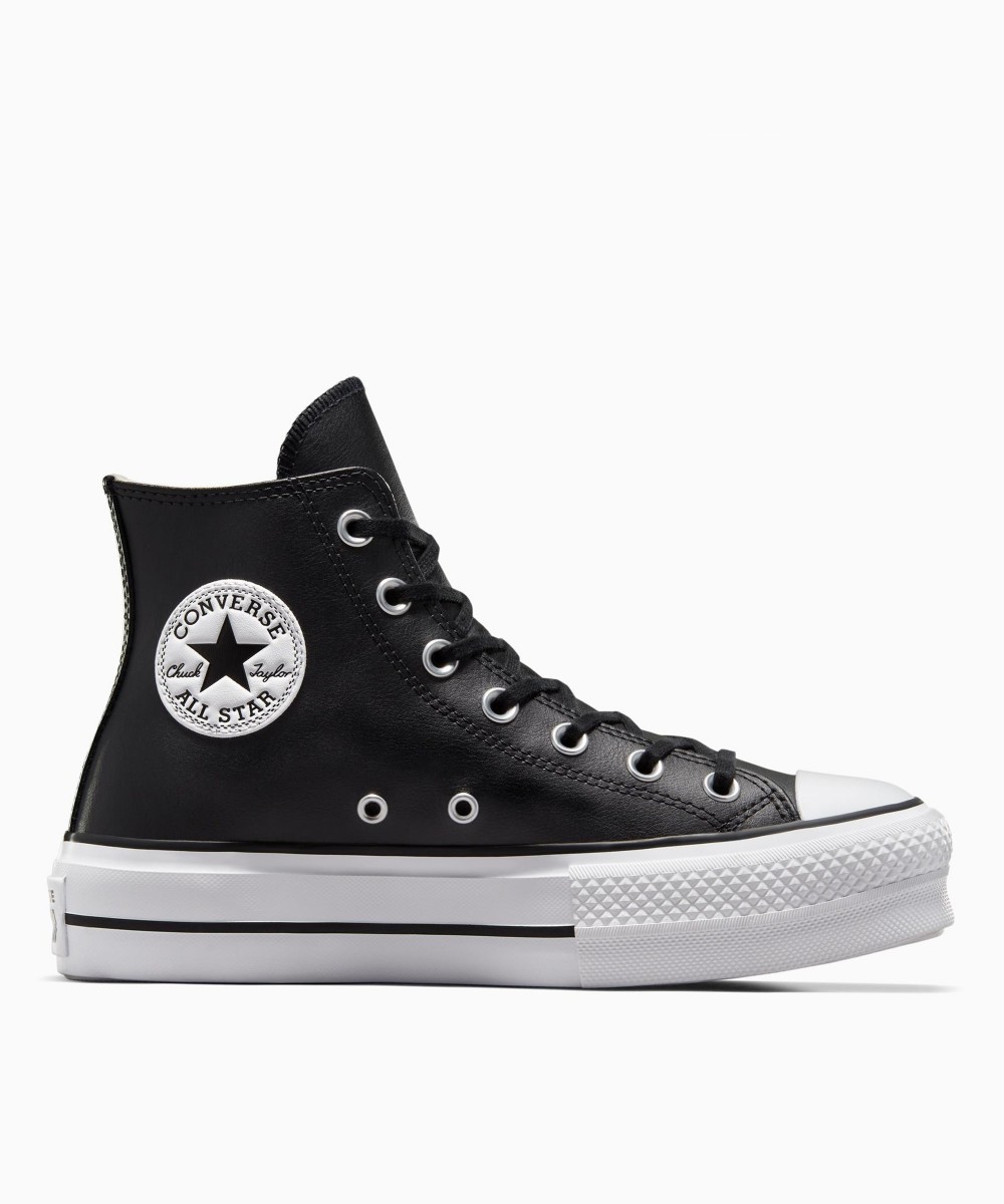 CONVERSE Chuck Taylor All Star Lift Platform Leather 561675C Black