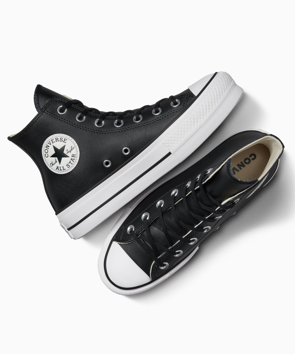 CONVERSE Chuck Taylor All Star Lift Platform Leather 561675C Black