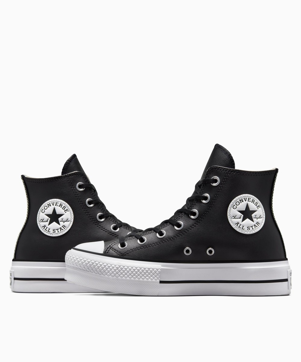 CONVERSE Chuck Taylor All Star Lift Platform Leather 561675C Black