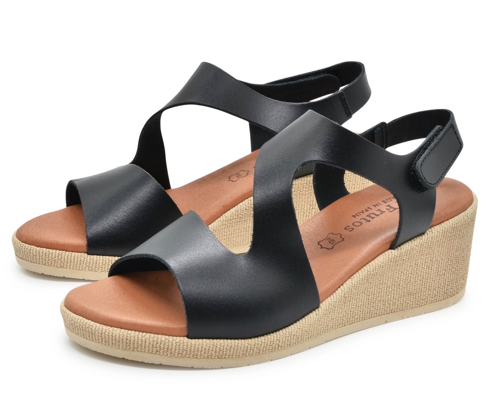 EVA FRUTOS 1525 Leather μαύρο