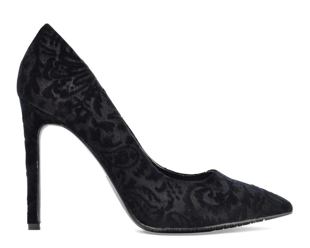 Γόβα Francesco Milano P09-1M βελούδο Black