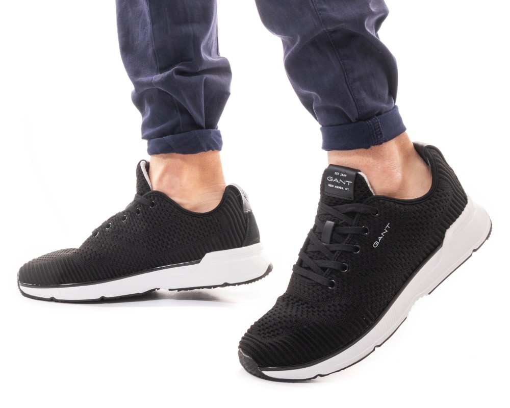 GANT Beeker 22637621 G00 Mesh Leather μαύρο