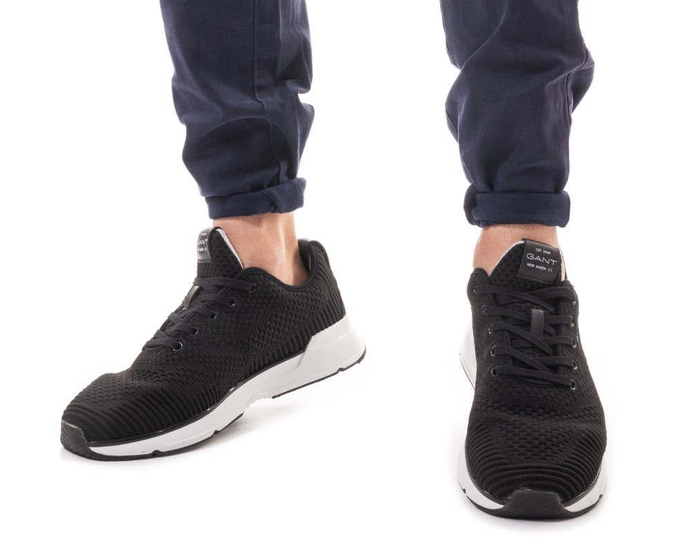 GANT Beeker 22637621 G00 Mesh Leather μαύρο