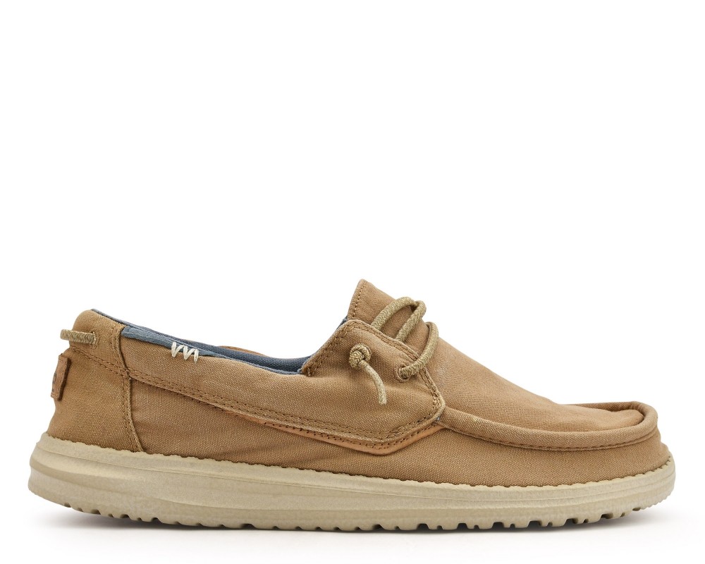HEY DUDE Welsh Washed 112221529 Beige Tabacco