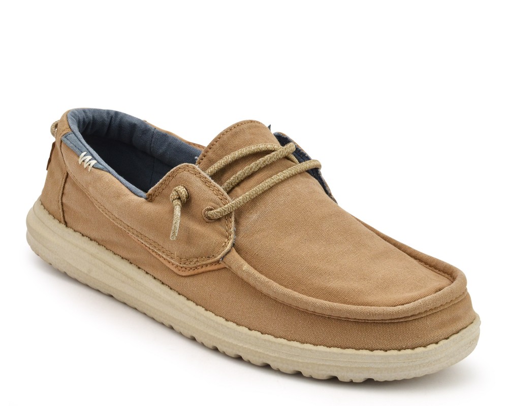 HEY DUDE Welsh Washed 112221529 Beige Tabacco