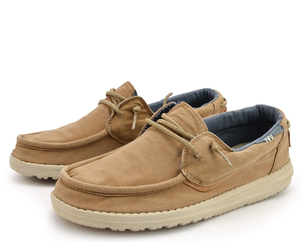 HEY DUDE Welsh Washed 112221529 Beige Tabacco