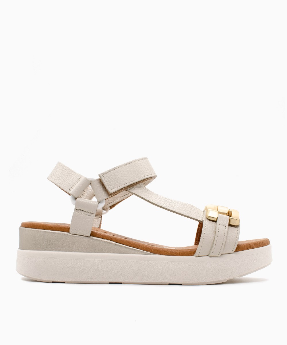 OH ! MY SANDALS 5420-12287 Leather Μπέζ