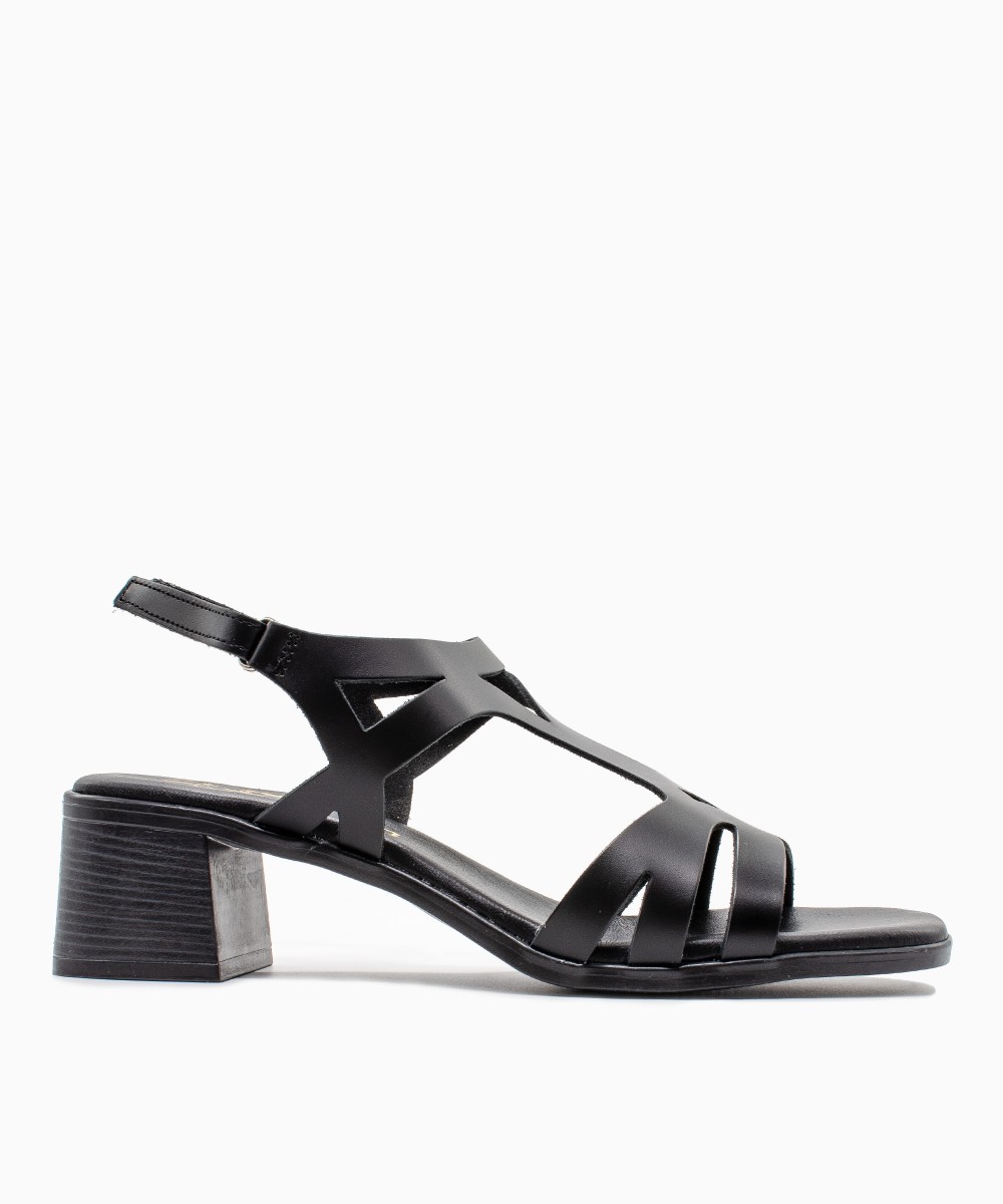 OH ! MY SANDALS Πέδιλο 5615-13416 Premium Leather Black
