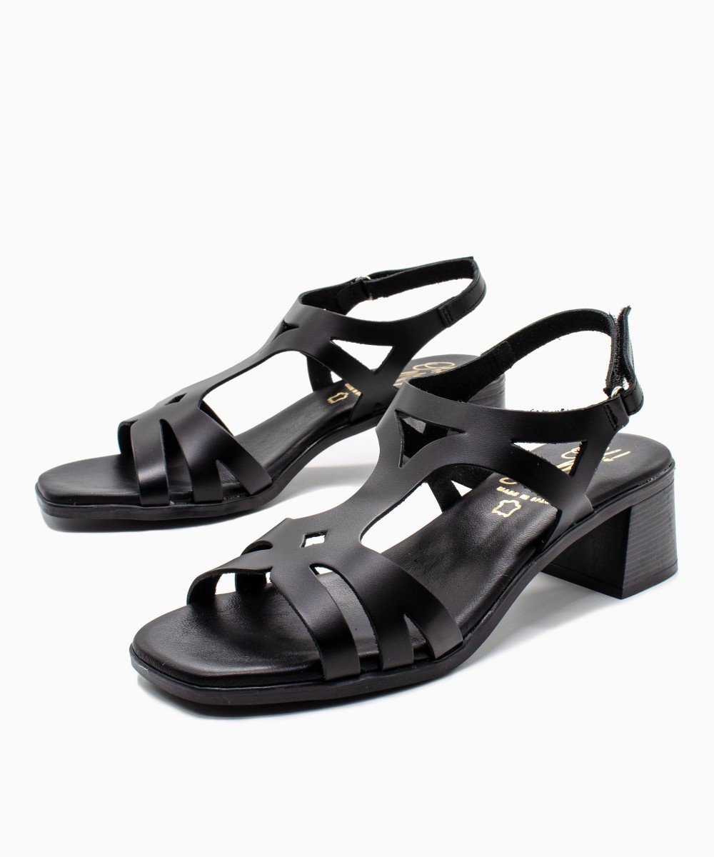 OH ! MY SANDALS Πέδιλο 5615-13416 Premium Leather Black