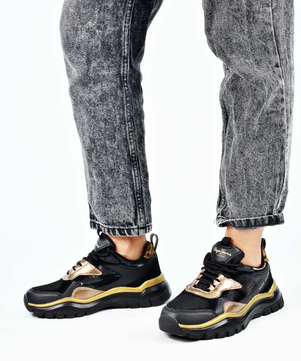 PEPE JEANS Sneakers BANKSY MOON PLS31394 999 μαύρο 