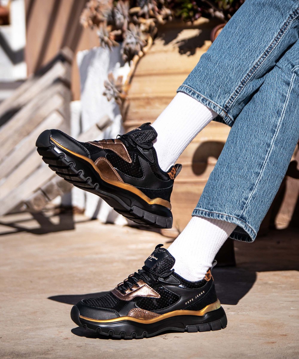 PEPE JEANS Sneakers BANKSY MOON PLS31394 999 μαύρο 
