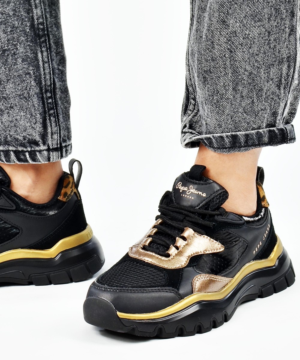 PEPE JEANS Sneakers BANKSY MOON PLS31394 999 μαύρο 