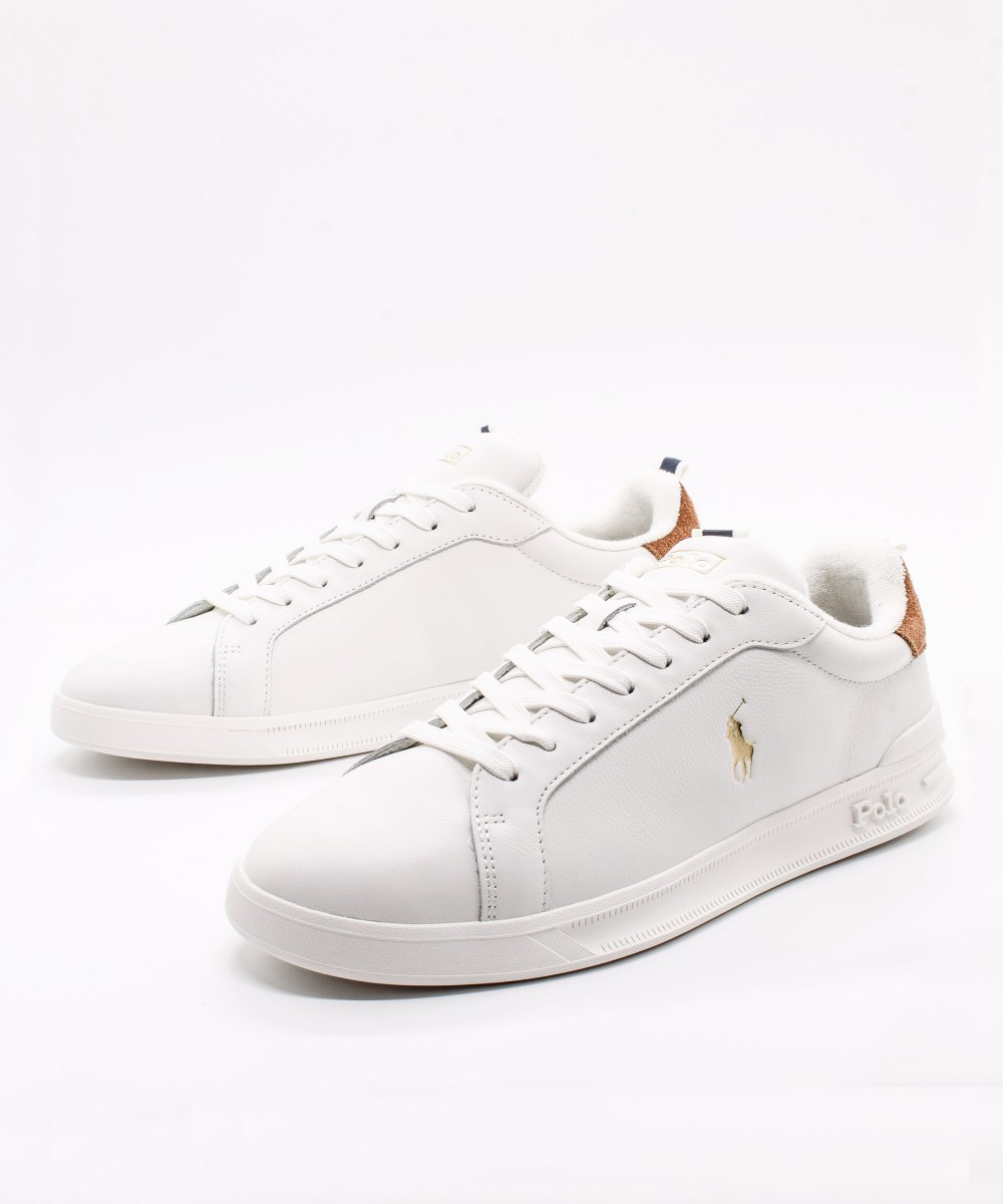 POLO RALPH LAUREN Heritage HRC CRT 809P02081001 White Brown Navy