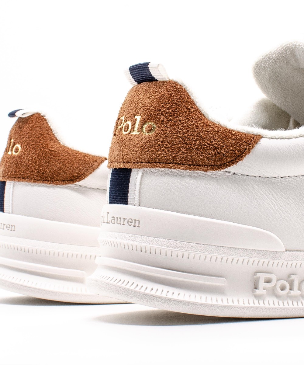 POLO RALPH LAUREN Heritage HRC CRT 809P02081001 White Brown Navy