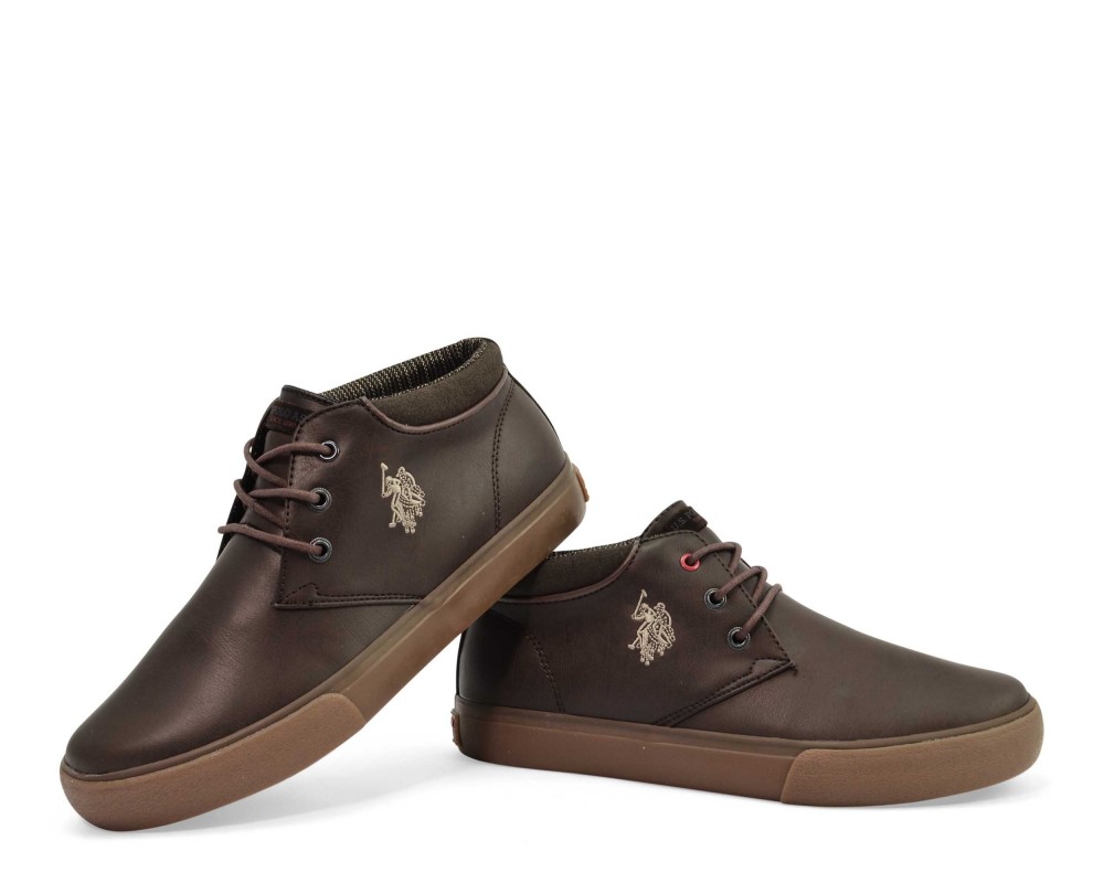 Us Polo Assn Sherman Club Dark Brown