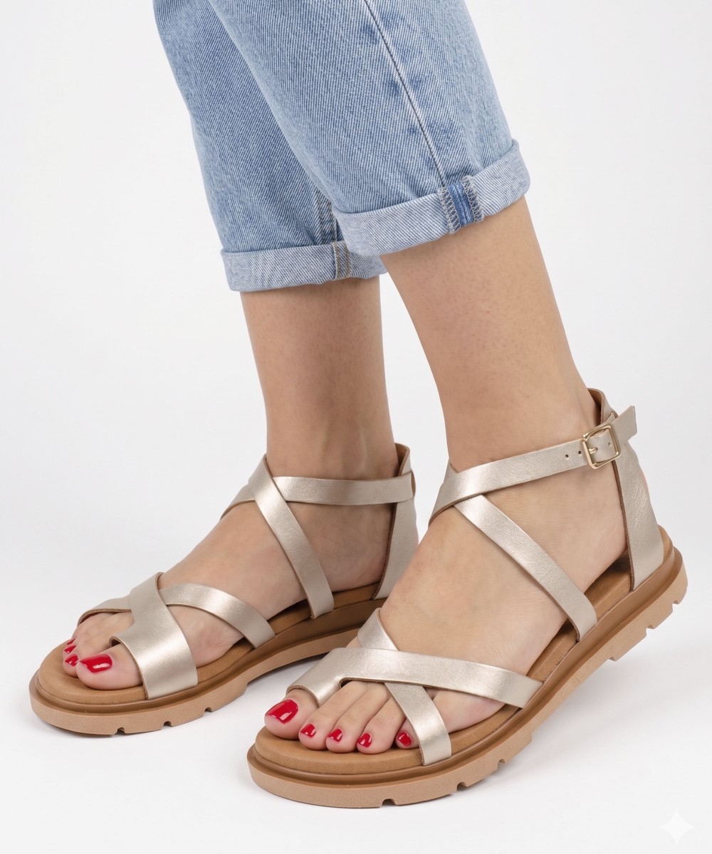 RAGAZZA Σανδάλια 01075 Premium Leather άμμος