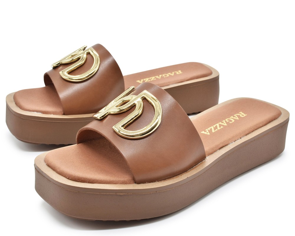 RAGAZZA Σανδάλια 01092 Premium Leather ταμπά