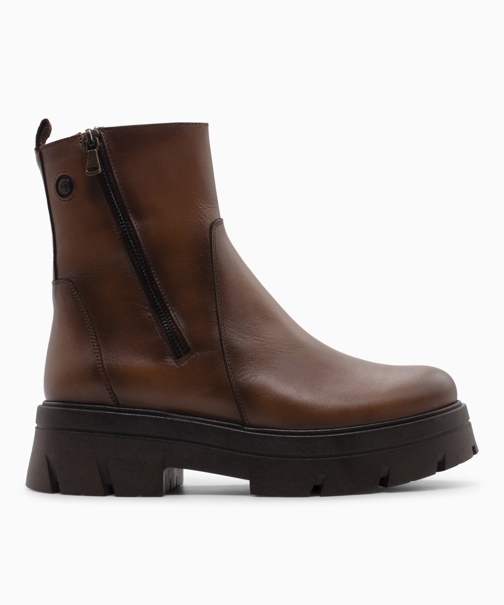 RAGAZZA Γυναικεία Μποτάκια 0259 leather ταμπά