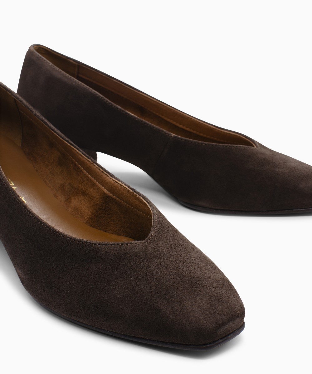 RAGAZZA γόβες 041 Leather Suede Brown