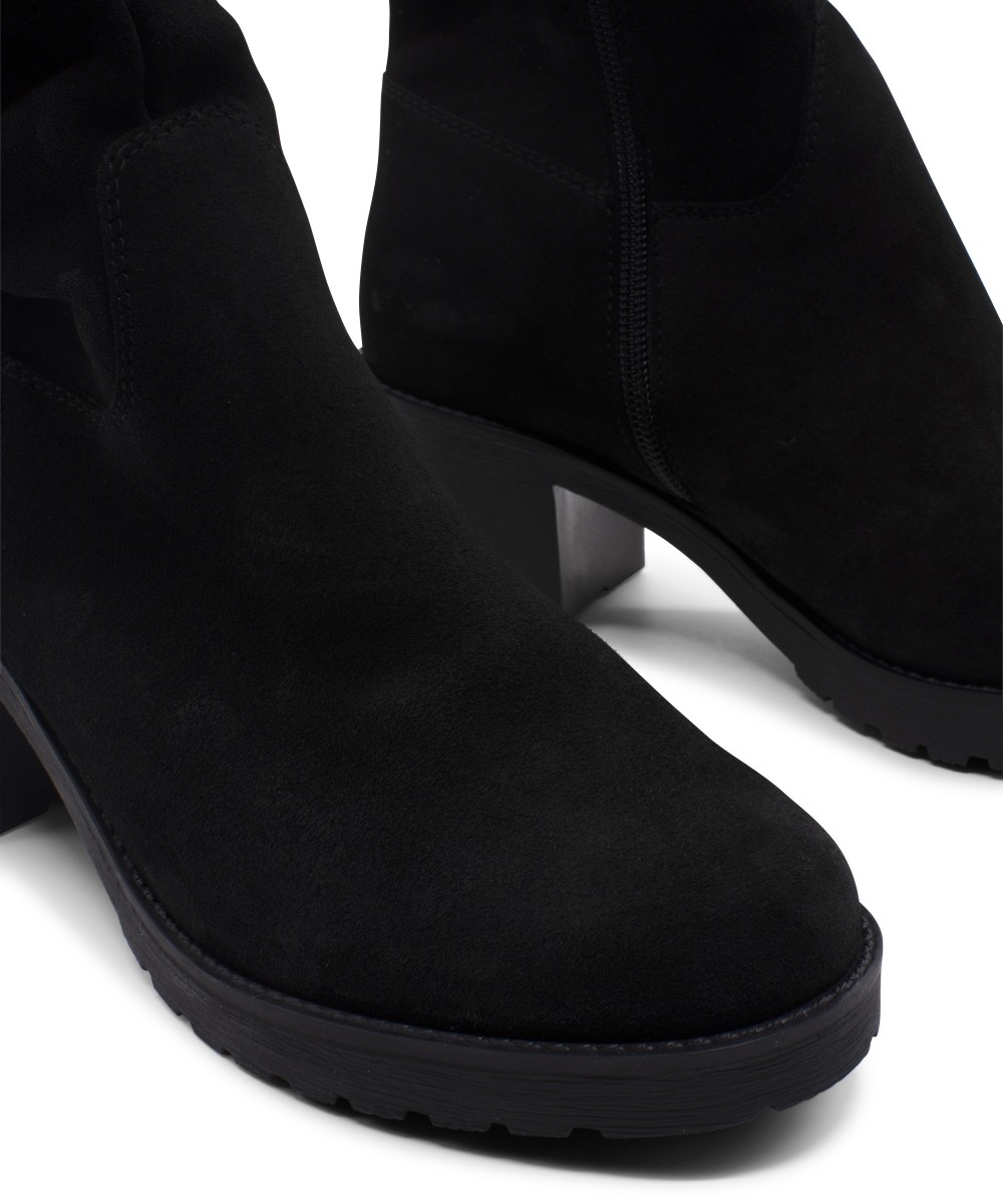 RAGAZZA Γυναικεία Μποτάκια 0575 leather μαύρο