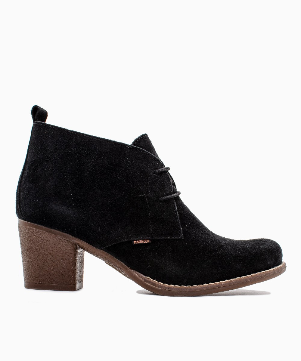 RAGAZZA Γυναικεία Μποτάκια 0580 Suede μαύρο