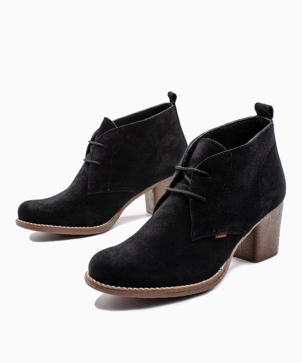 RAGAZZA Γυναικεία Μποτάκια 0580 Suede μαύρο