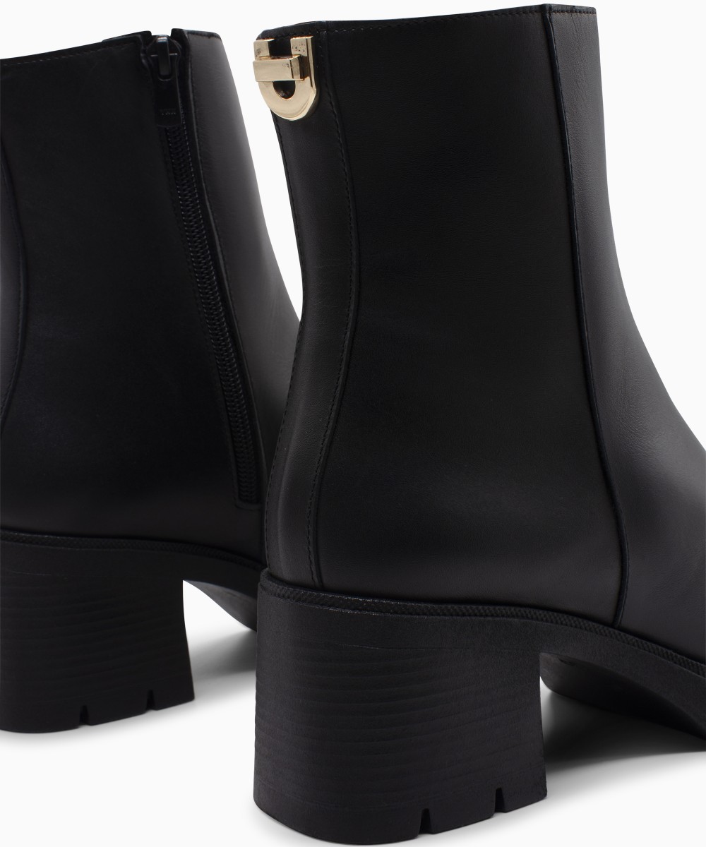 RAGAZZA Γυναικεία Μποτάκια 0658 leather Black