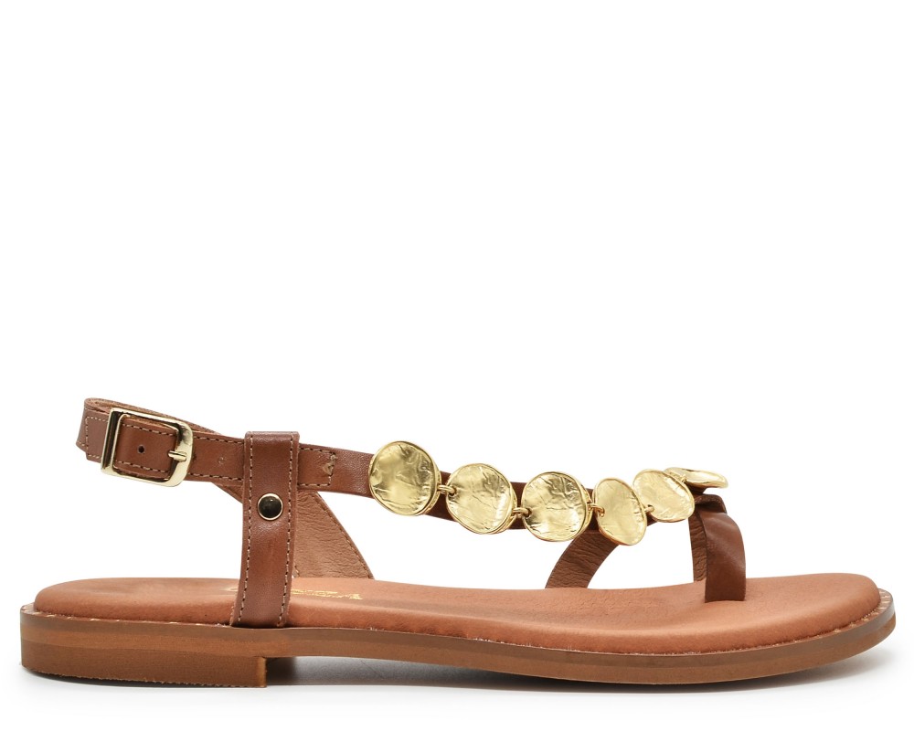 RAGAZZA Γυναικεία Σανδάλια 0984 Leather ταμπά