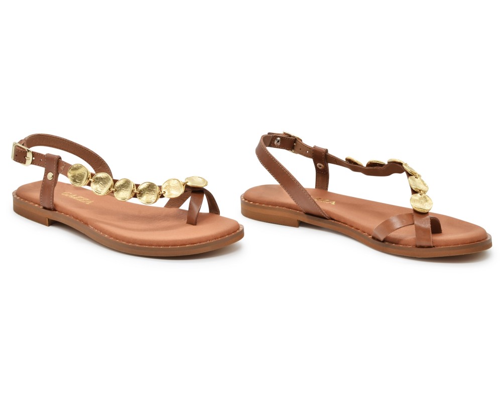 RAGAZZA Γυναικεία Σανδάλια 0984 Leather ταμπά