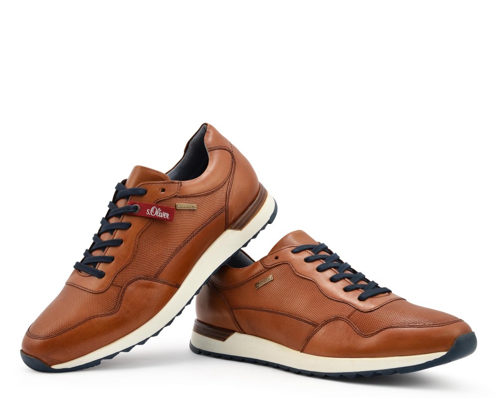 s.Oliver 5-13627-24 305 Ανδρικά Casual Leather Cognac