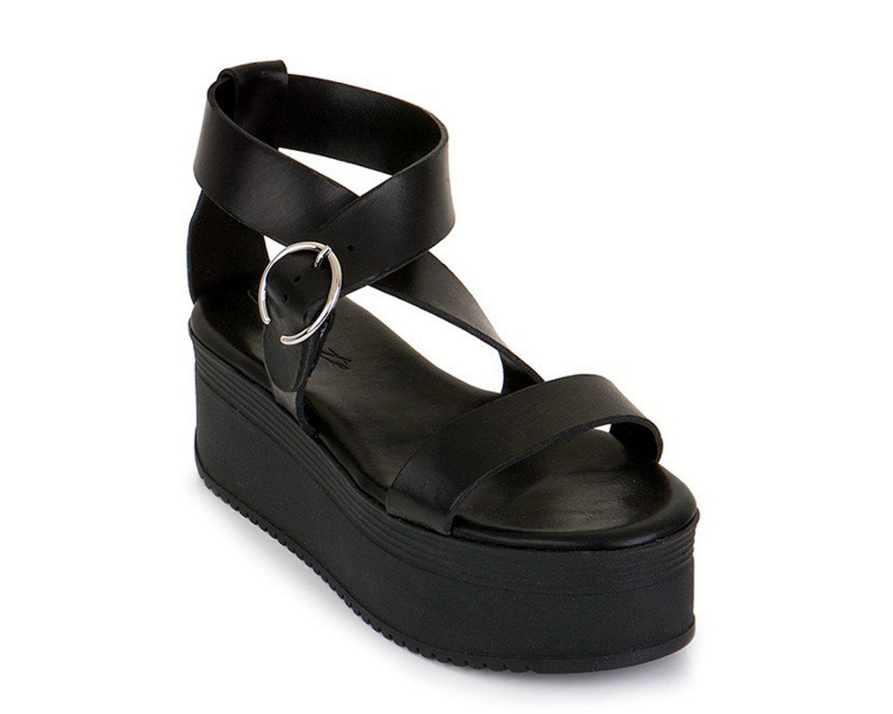 Sante 19-287-01 leather μαύρο
