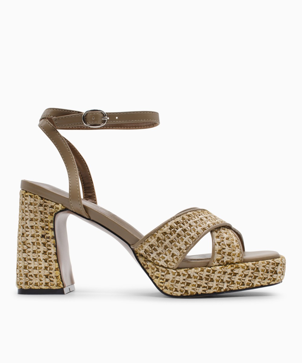 SEVEN Γυναικεία Πέδιλα W459H004546M 004 Taupe Beige 