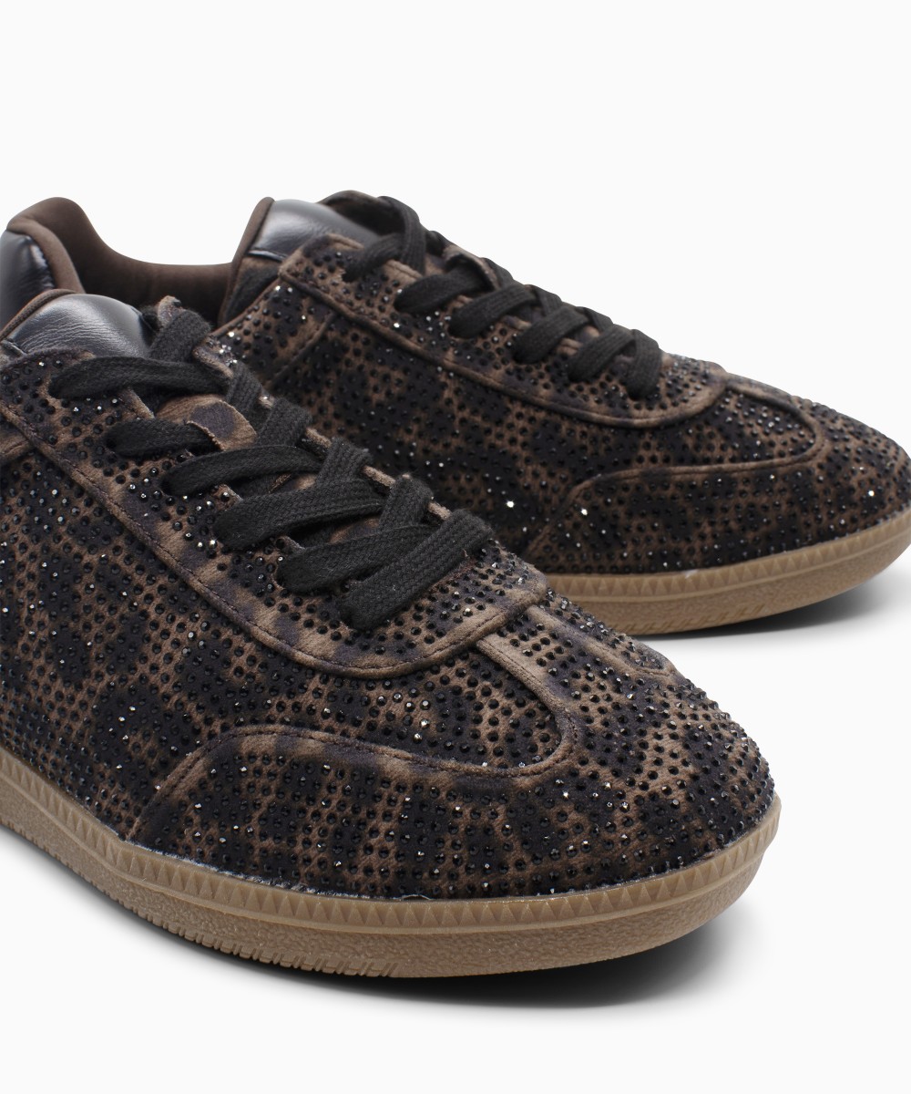 SEVEN X101A61921Y6 619 Sneaker Brown Leopard Strass