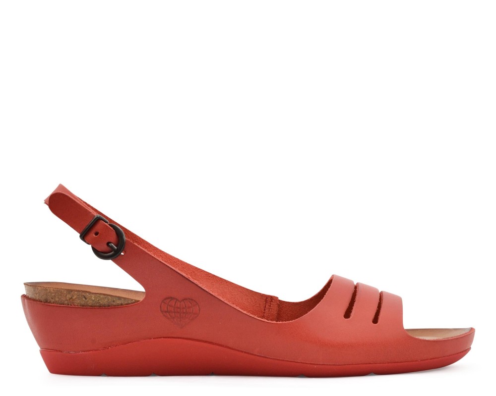 Take Me Γυναικεία Σανδάλια SOF 2060 C-304 Leather Red