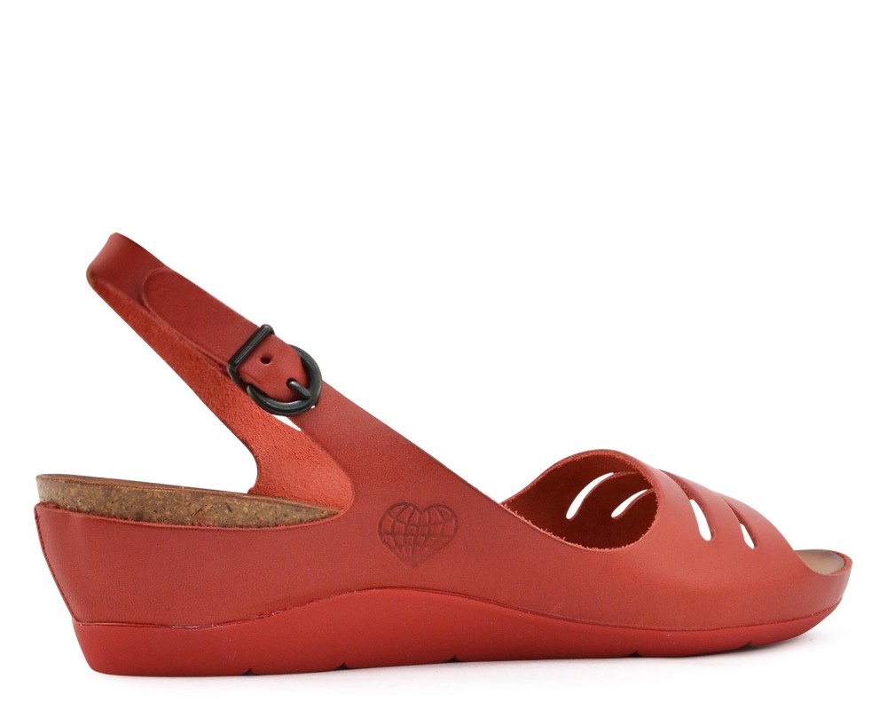 Take Me Γυναικεία Σανδάλια SOF 2060 C-304 Leather Red
