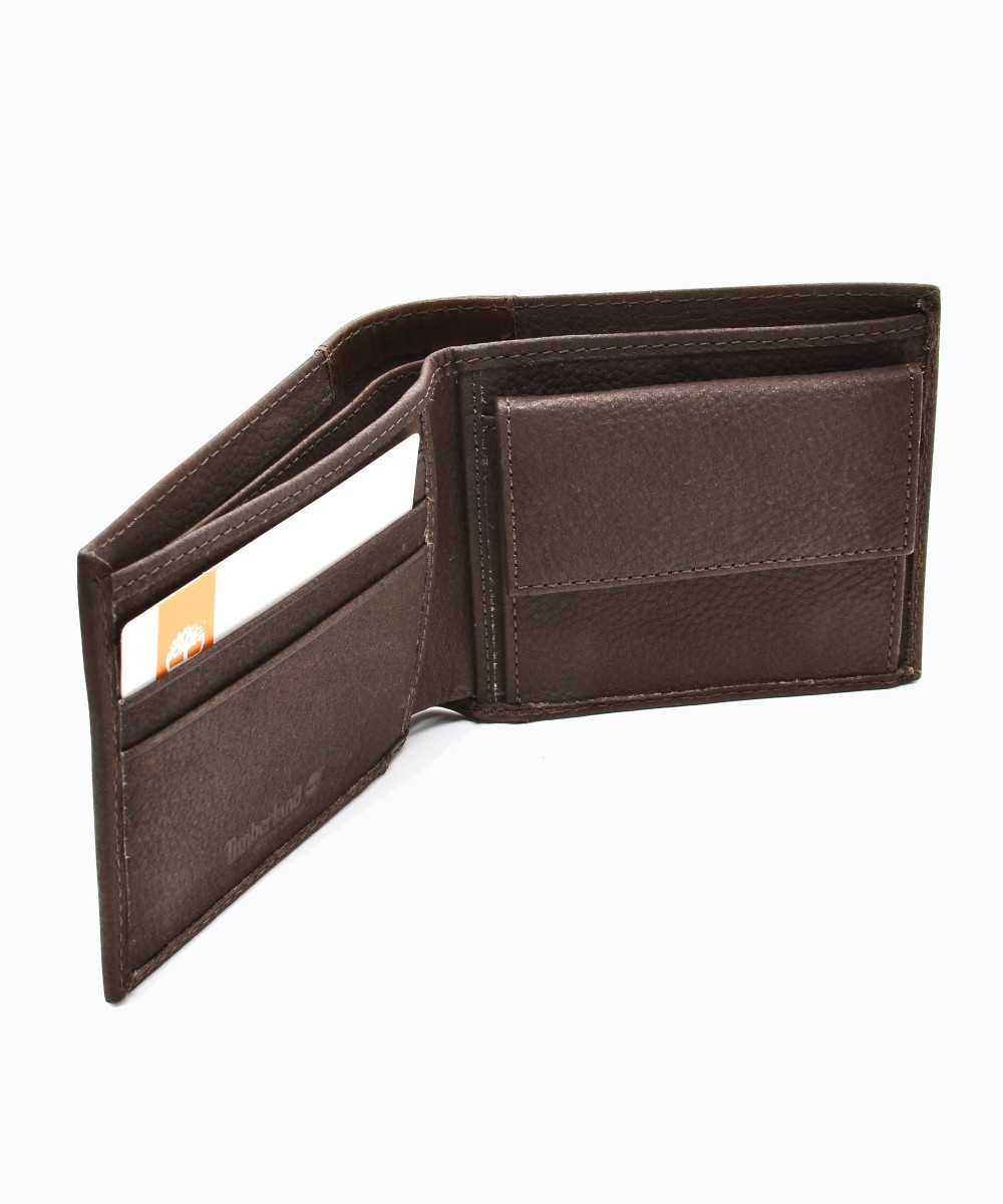 TIMBERLAND TB0A23N6243 Bifold Leather Chocolate Brown