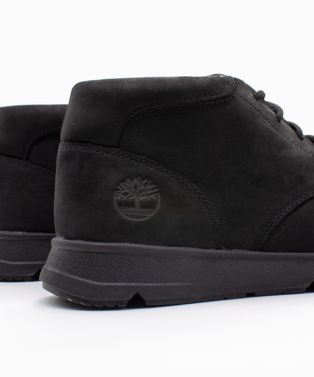 TIMBERLAND TB0A6C7TEL3 Parker Street Mid Lace Up Sneaker Blackout Nubuck