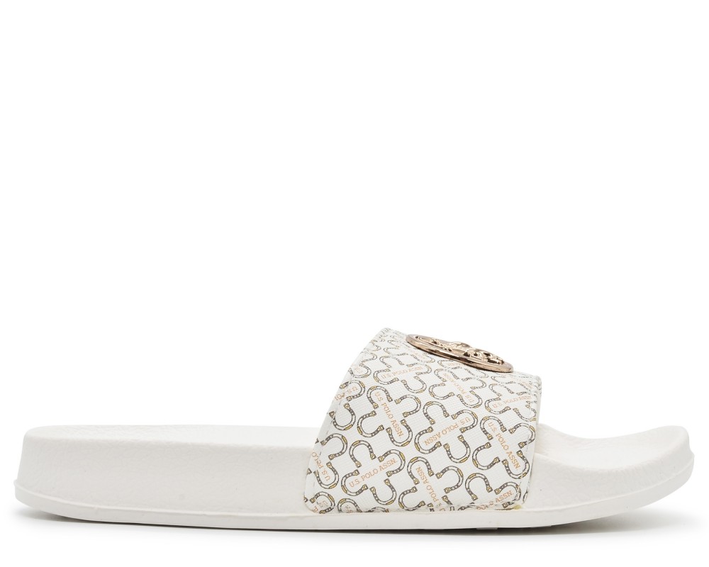 US POLO ASSN Slide IVY PRINT-DBR Brown