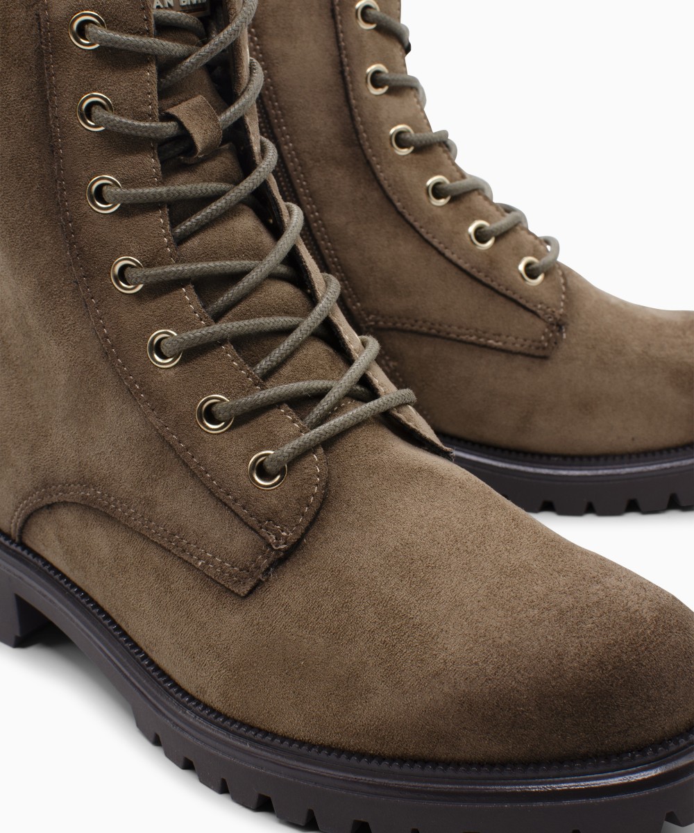 XTI Γυναικεία Μποτάκια 146243 leather Taupe