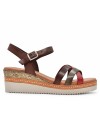 EVA FRUTOS 575 Leather καφέ Multicolor