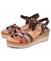 EVA FRUTOS 575 Leather καφέ Multicolor